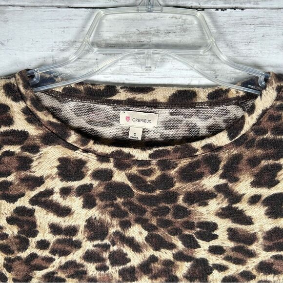 Cremieux Dillards Leopard Animal Print Poly Acrylic Spandex Sheath Knit Dress S - Picture 4 of 8